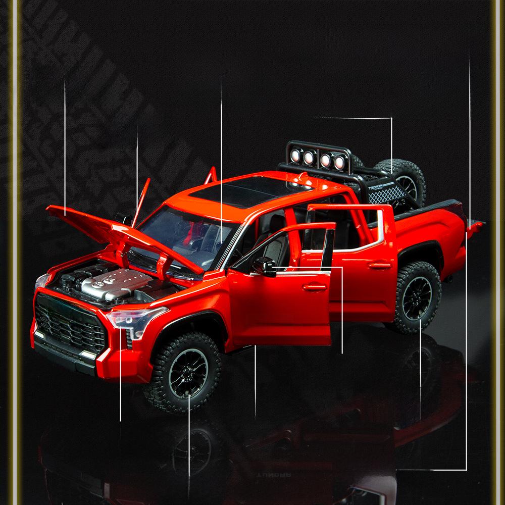 1/24 Fengtian Tantu Alloy Pickup Truck Model with Pull-Back, Sound & Light Features