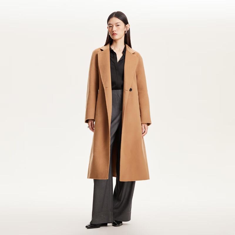 Veromoda 2024 AW Pure Wool Double-Faced Belted Coat