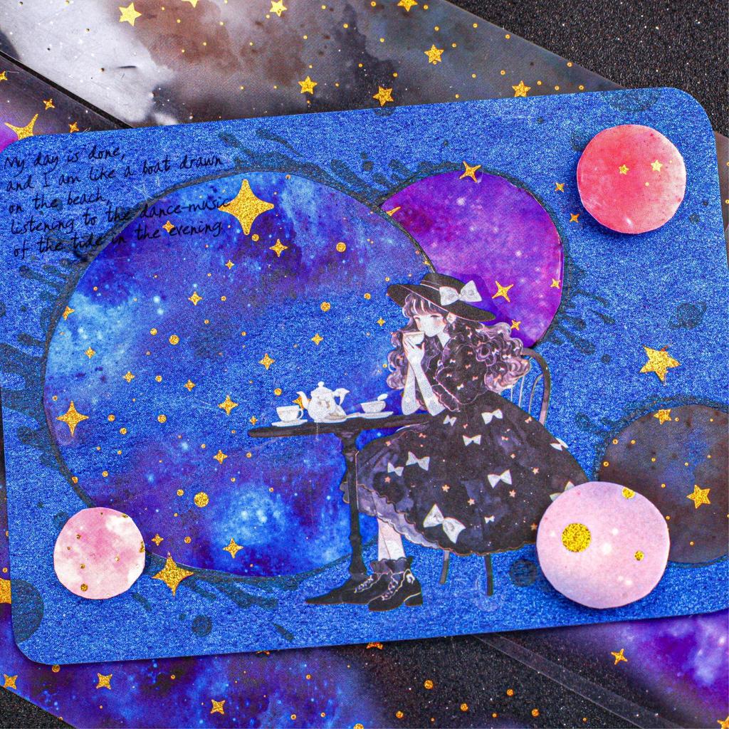 RetroStory Xinglan Washi Tape: Sternenhimmel-Thema mit kreativer Heißprägung
