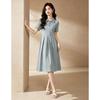 D.F.DEAR Women's French Polo A-Line Midi Dress