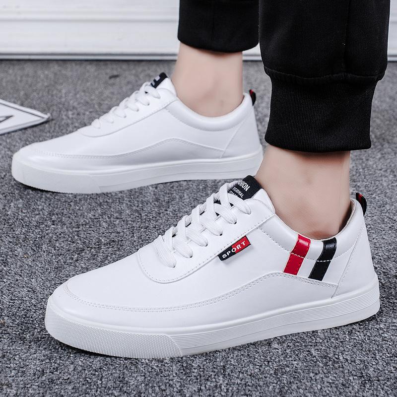 New versatile men's sports and leisure shoes Korean version of trend board shoes versatile student running shoes boys white shoes