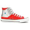 Ultraman Severn X Converse All Star Abrasion Resistant Mid-Top Board Shoes Unisex Same Red