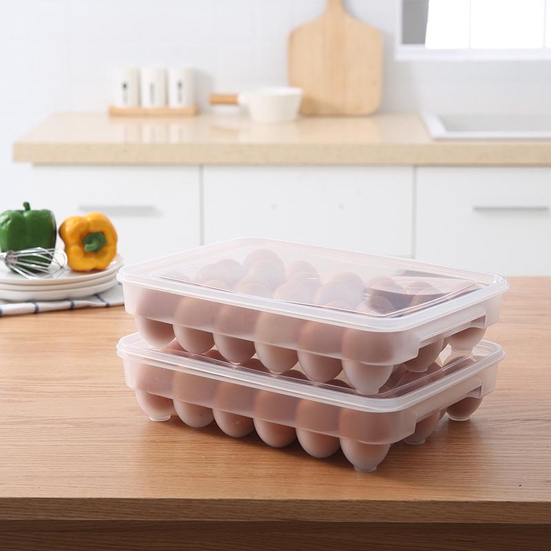 Large Capacity 10/20/30 Grids Plastic Fridge Egg Holder Freezer Tray Box Storage Container Case Kitchen Egg Organizer