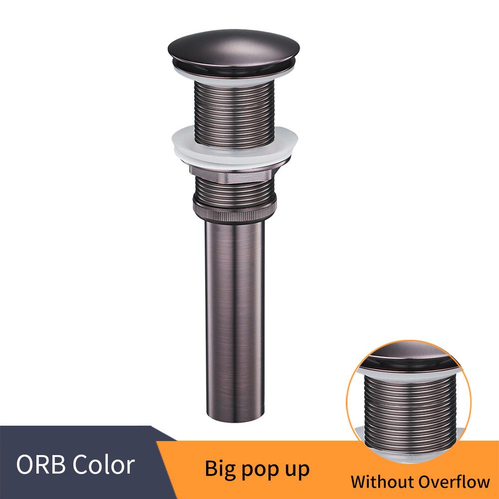 

Сливы для ванной комнаты, латунная щетка, никелевый унитаз, раковина, выдвижной сливной заглушка с переливным краном, аксессуары 0618H