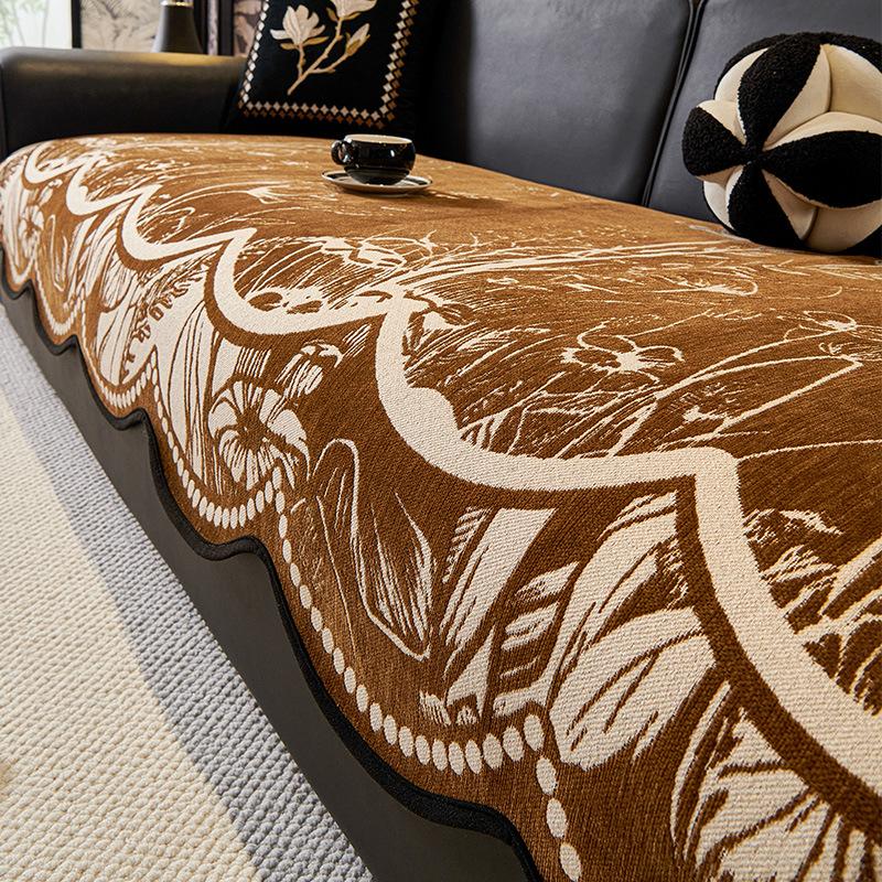 

Chenier Straight Row Sofa Seat Cushion, Universal In All Seasons, Non-Slip Sofa Cover Cover New Special-Shaped Sofa Cushion 90*90cm