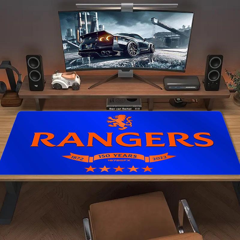 Rangers Fc Color Mouse Pad Large Gaming Table Cushion Non-slip Laptop Tablet Big Mousepad XXL Mat Mini PC Playmat With Lock Edge