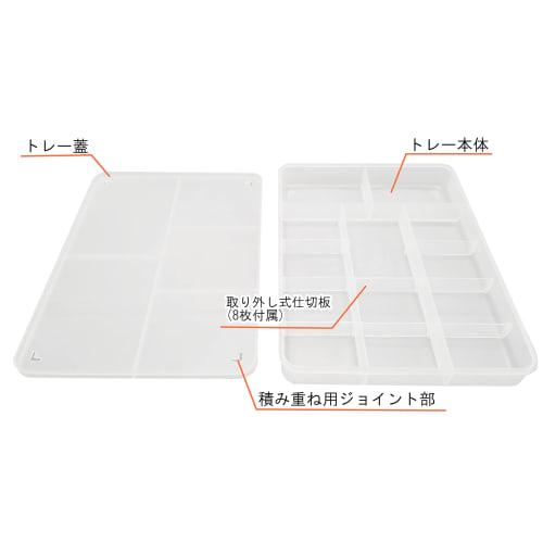 Plamo Improvement Committee plamokojo Sorting Tray for Plastic Models, Set of 2, Hobby Tool, PMKJ004W, Clear White