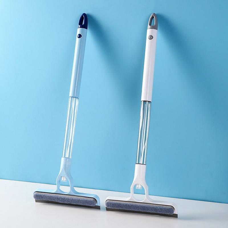 Handheld Mirror Cleaner Double-Sided Glass Scraper Household Bathroom Cleaning Tool Countertop Multifunctional Scraper
