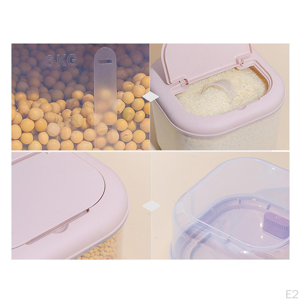 6kg Large Rice Storage Container Grain Dispenser Box