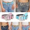 Women's Wide Waistband Shining PU Leather Strap For Western Belt For Girls Y2K Men Rhinestone F B7L6