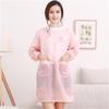Durable Long-Sleeved Kitchen Apron Oil-proof Waterproof Adult Smock Lightweight Washable Catering Waiter Work Overalls