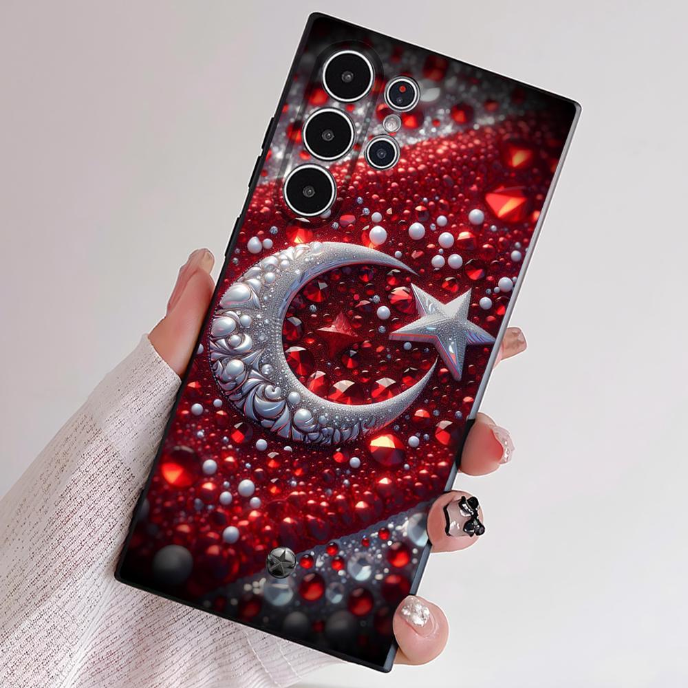 Türkei Flagge Reisepass Handyhülle Für Samsung S Serie S21 S22 S23 S24 S25 FE Plus Ultra TPU Weich Hautfreundliche Hülle