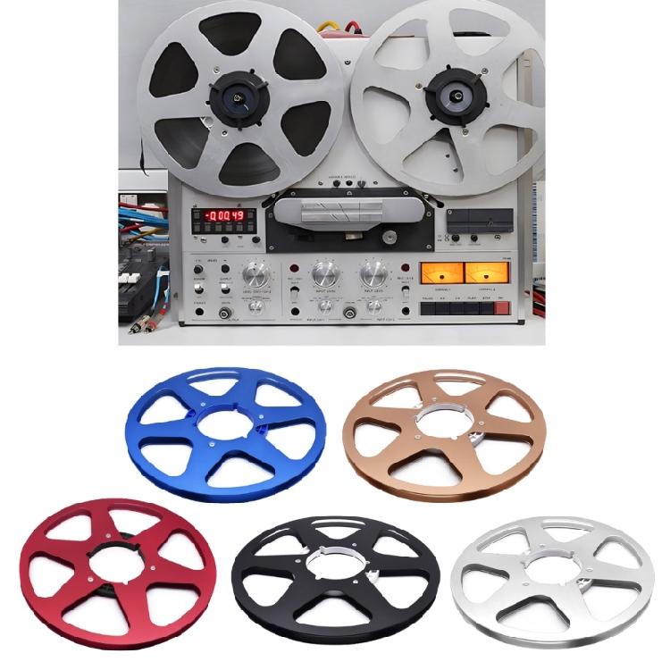 Aluminum 6 Hole Reel With 10.5Inch Empty Tape Nab Hub Disk For Studio Recording Equipment