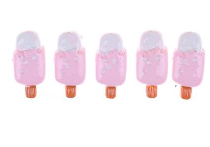1-5pcs Mini Dollhouse Miniature Pretend Toy Mini Soft Ice Cream Cups Spoon Bar Ice-lolly Simulation Food For Dolls Accessories