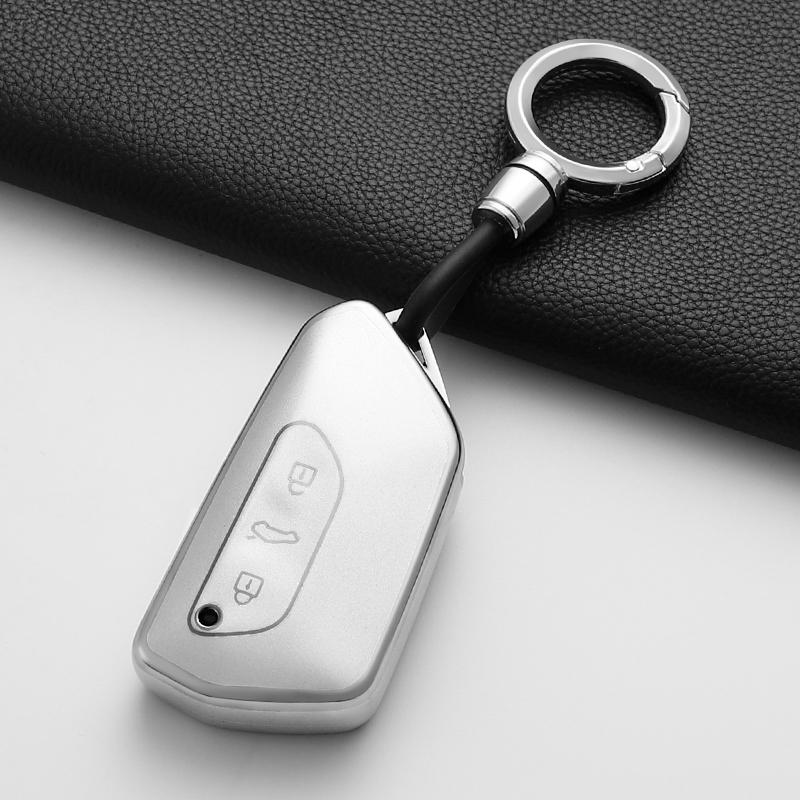 Soft Tpu Car Key Case Cover Shell Fob For Vw Volkswagen Golf 8 Mk8 Id3 Id.4 Cupra Skoda Octavia A8 Seat Leon Mk4 Accessories