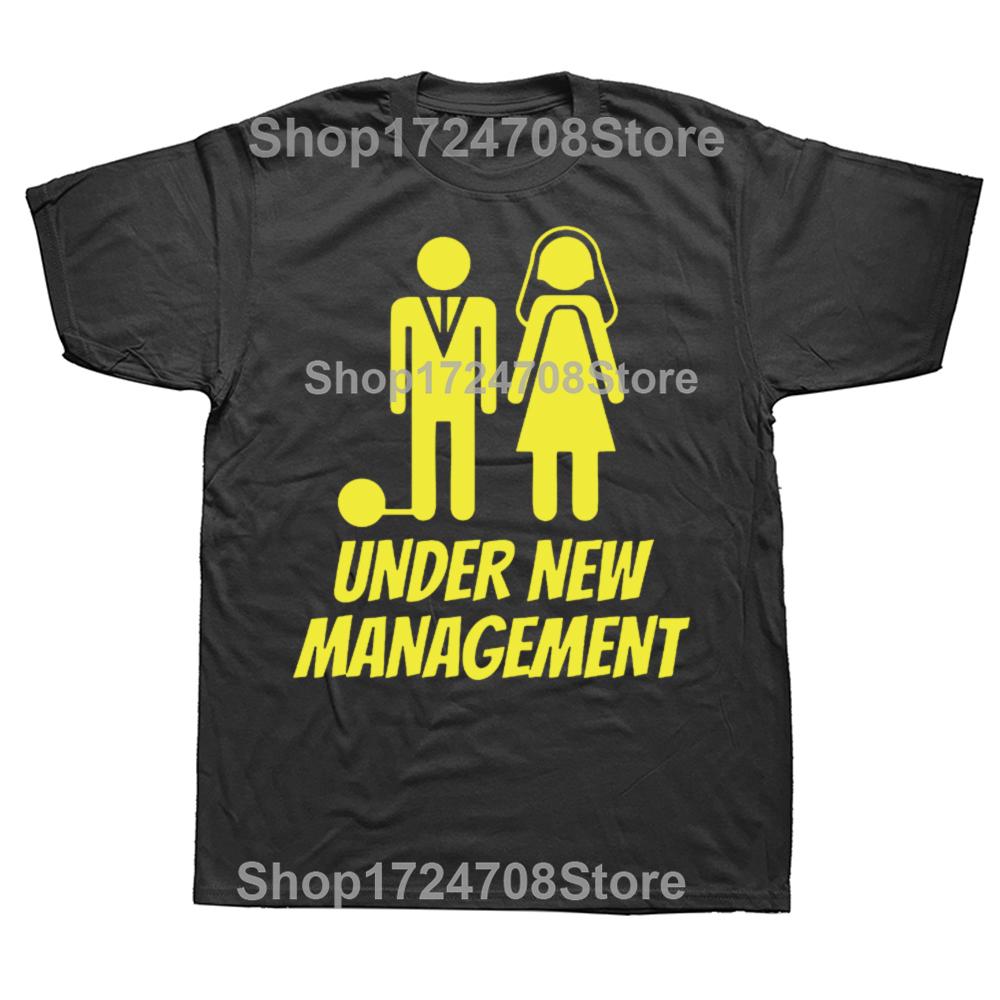 Funny Just Married Graphic T Shirts Men Women Pure Cotton Humor Streetwear Tee Shirt Short Sleeve Unisex Loose Clothing