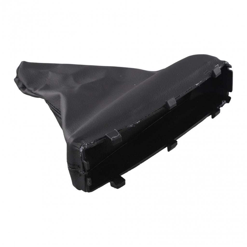 Custom Fit Black Leather Parking Handbrake Gaiter For Vehicle Interiors