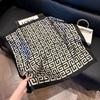 71Cm silk scarf square scarf high sense Korean fashion versatile professional simulation silk small scarf retro printed silk scarf women