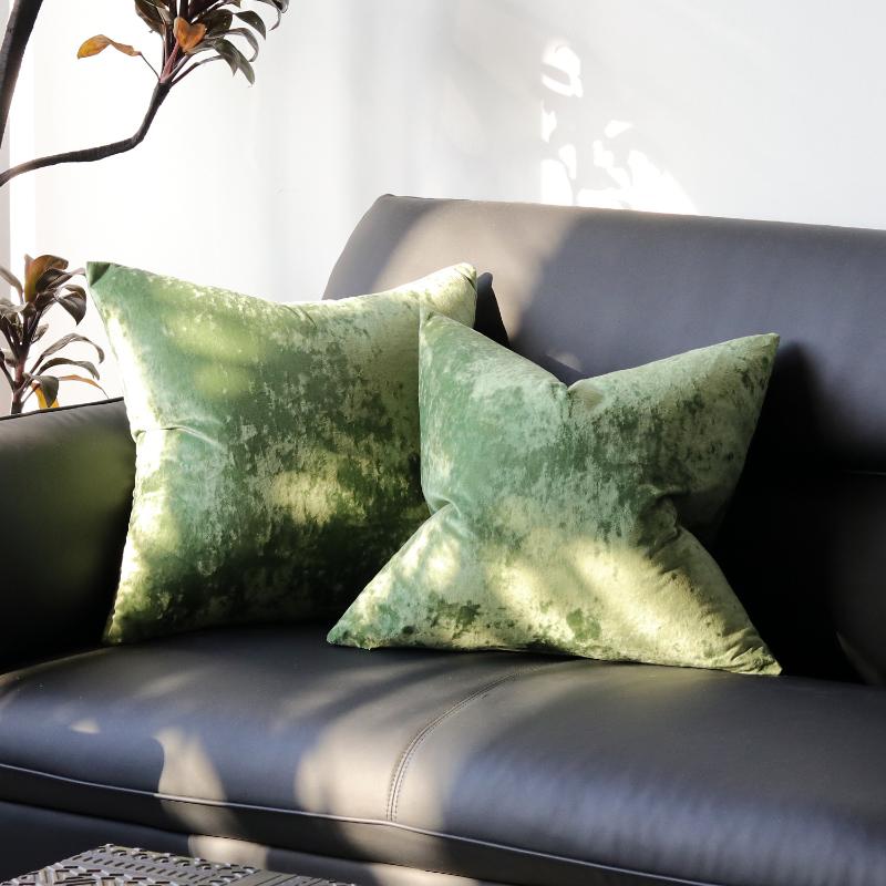 Plus Square 70×70cm Golden Velvet Pillow Cover Luxury Soft Sofa Bed Living Room Pillow Case Home Bed 50x70cm Pillow Covers New