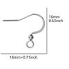 50 Pcs/Lot Wholesale Earrings Jewelry Materials Stainless Steel Hook Hoops Hooks For Women Men Accessories DIY Earring Component