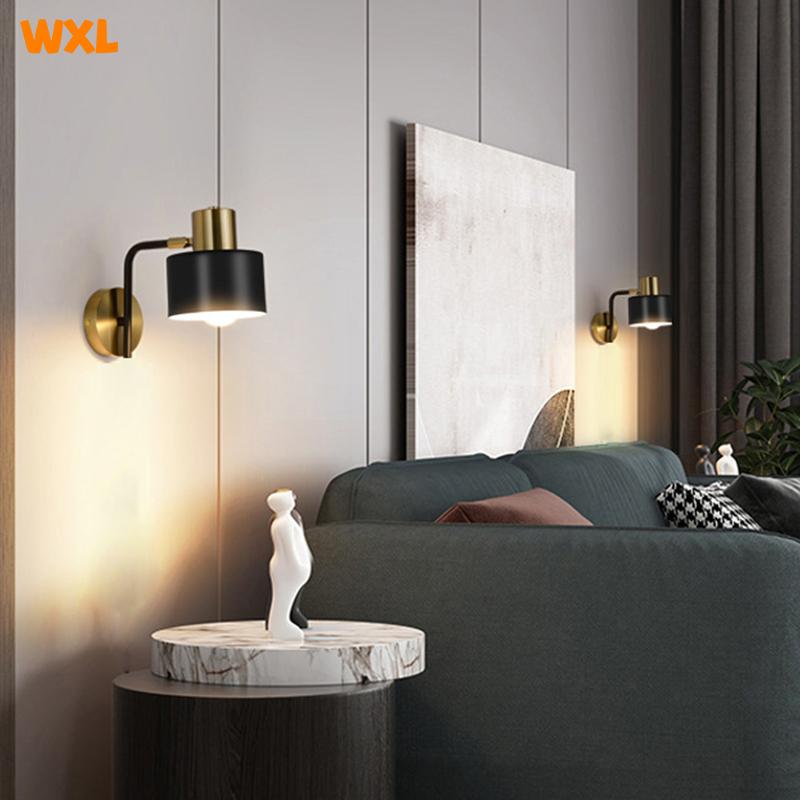 LED Wall Light Bedroom Bedside Wall Lamps Living Room Study Corridor Home Wall Lamp Modern Simple Home Decoration Light  Fixture