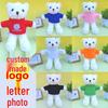 Custom Logo Teddy Bear Plush Toy - Cute Little Bear in Clothes for Gifts & Events