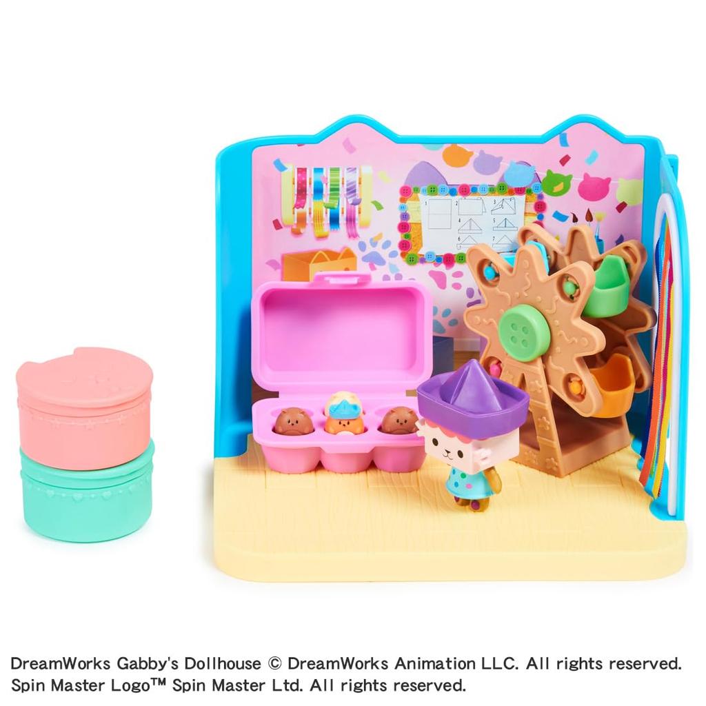 Dollhouse Baby Box Craft Friend Room Set Gabby's