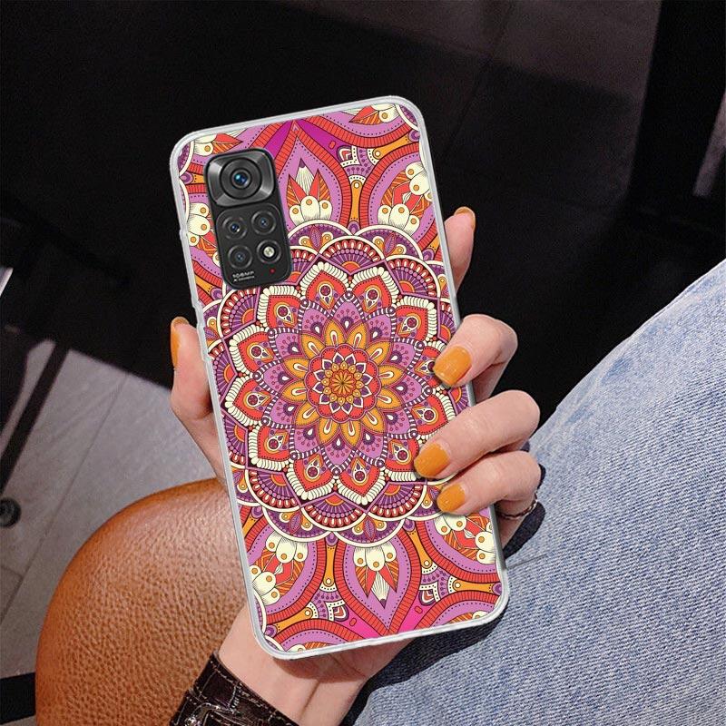 Totem Mandala Colorful Flower Phone Case For Xiaomi Redmi Note 15 14 13 12S 12 11 Pro Plus 14S 11S 11E 10 10S 11T 5G Personalize