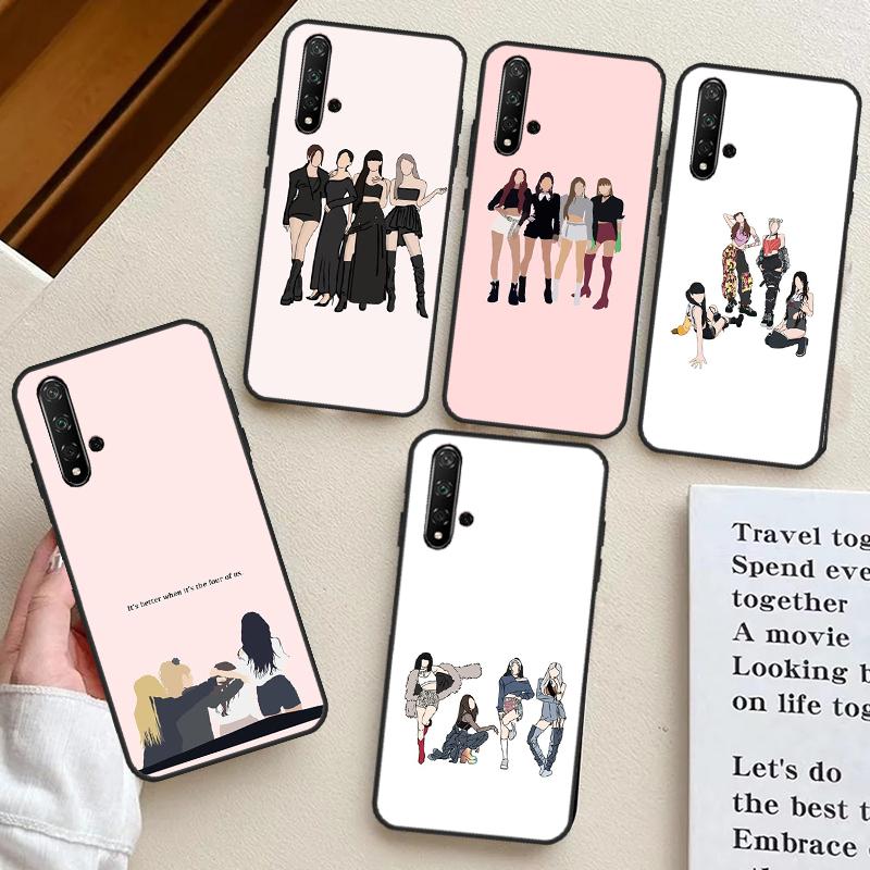 Korean Fashion Girl Kpop Band For Huawei Nova 3i 7i 8i 11i Y91 Y90 Y61 Y60 Y70 Nova 10 9 SE 11 P20 P40 Lite P30 Pro Case