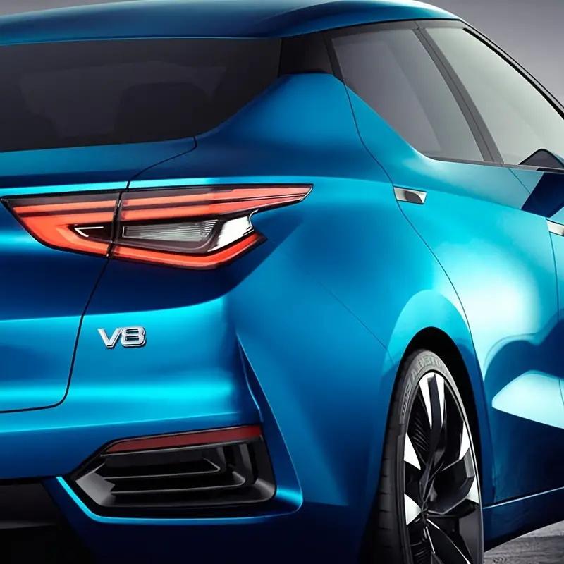 wert-gijn-Metal 3D V8 Engine Displacement Trunk Rear Car Badge Decal Emblem Sticker Auto Styling For TOYOTA VW BENZ BWM VOLVO JEEP AUDI120000