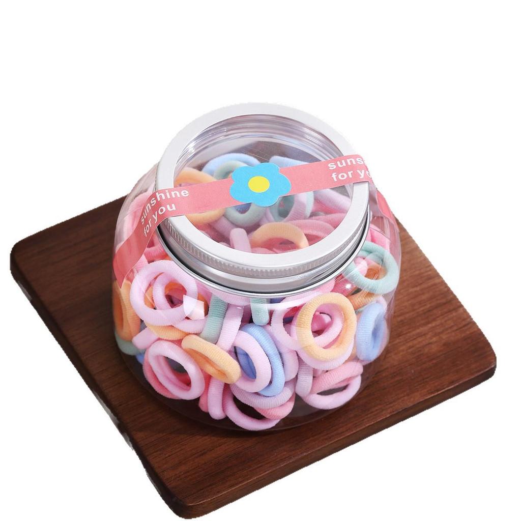 Cute Candy Color Hair Ties for Girls - Non-Damaging Rubber Bands & Towel Rings