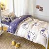 Three-piece Set of Bunk Beds Cartoon Print Bed Sheet Single Bedding Quilt Cover