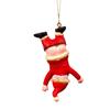 Einzigartiger Auf dem Kopf stehender Weihnachtsmann-Schmuck für fröhliche Weihnachtsbaumdekoration