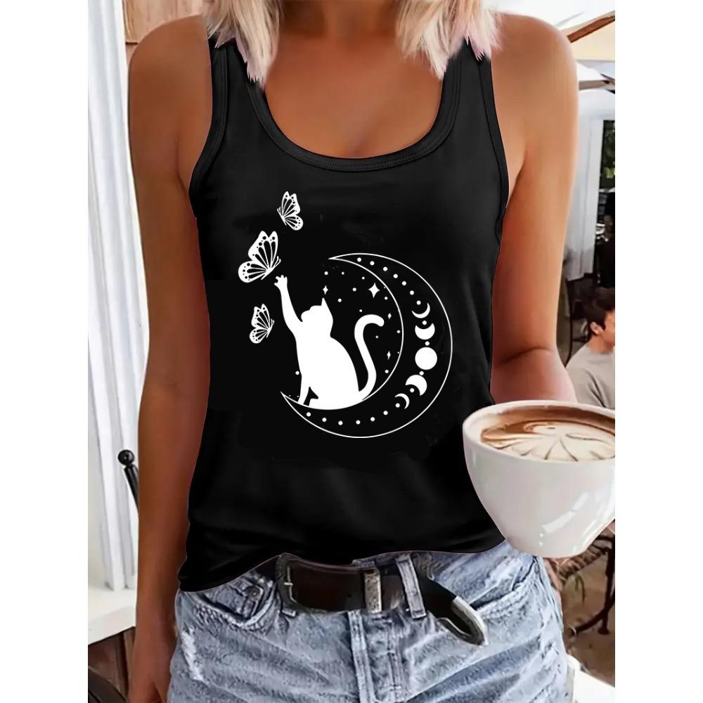 Printed T-shirt, Tank Top, Pattern Tank Top S