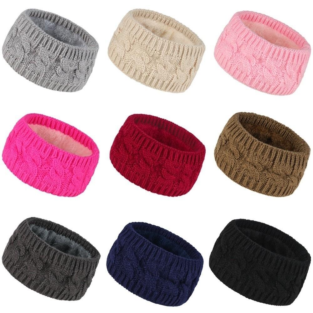 Thickned Ear Protection Headband Wide Hairband Fashion Knitted Headband Winter