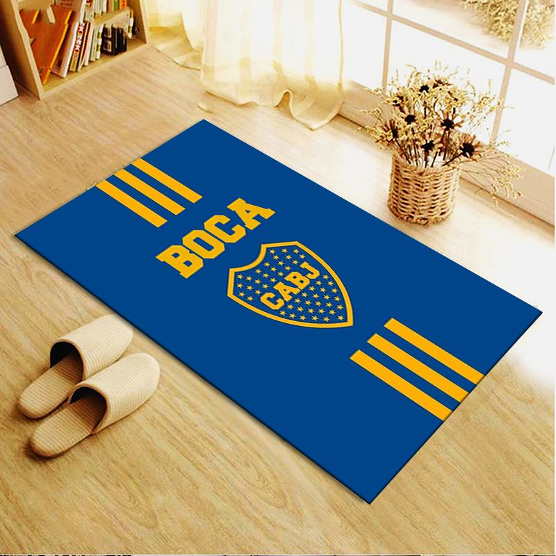 Boca Juniors Tapijt Vloerkleed voor Woonkamer Slaapkamer Huisbank Decoratie, Kinderen Spelen Antislip Vloermat