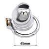 Stainless Steel Metal Chastity Lock CB Lock Cock Penis Cage Adult Sex Toys BDSM   Game Fetish Ball Stretcher Femdom Slave