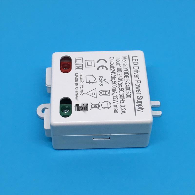 24V 0.5A LED Power Supply, 12W Driver, Compact Size
