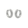 Hinged Hoop Earrings 15x4mm Silver 925 - Gl93615