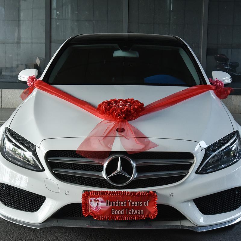 Elegant Wedding Car Decoration Set: Artificial Flower Arrangement for Cars