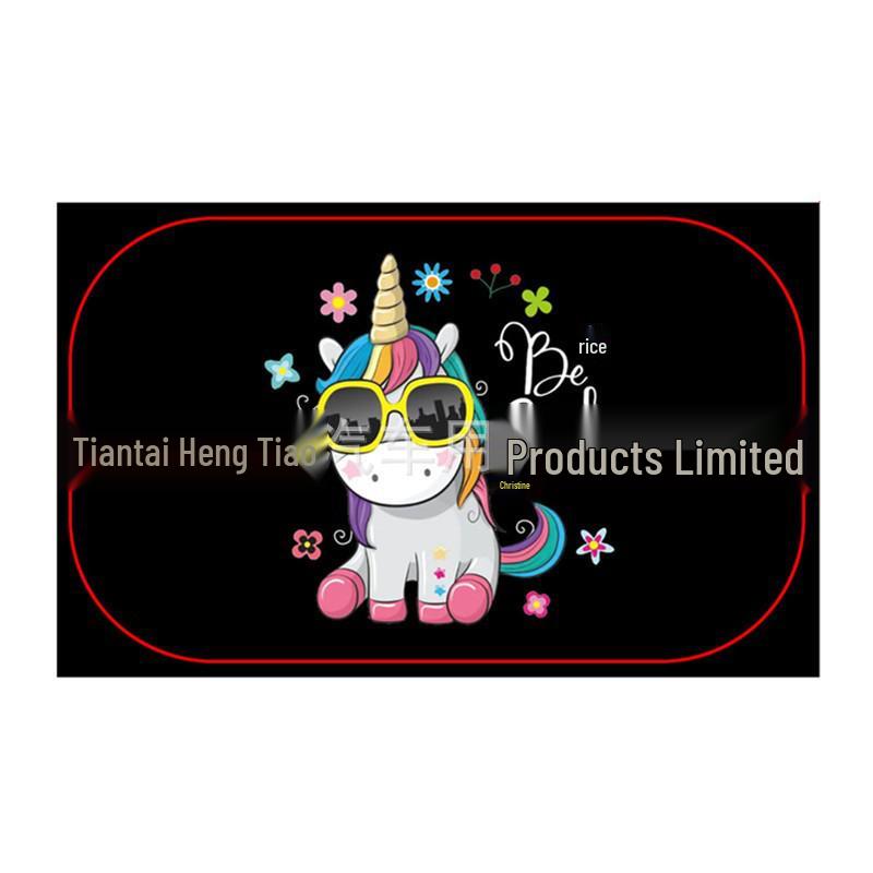 Car Side Window Cartoon Sun Shade - Heat Insulation & Light Blocking PVC Film