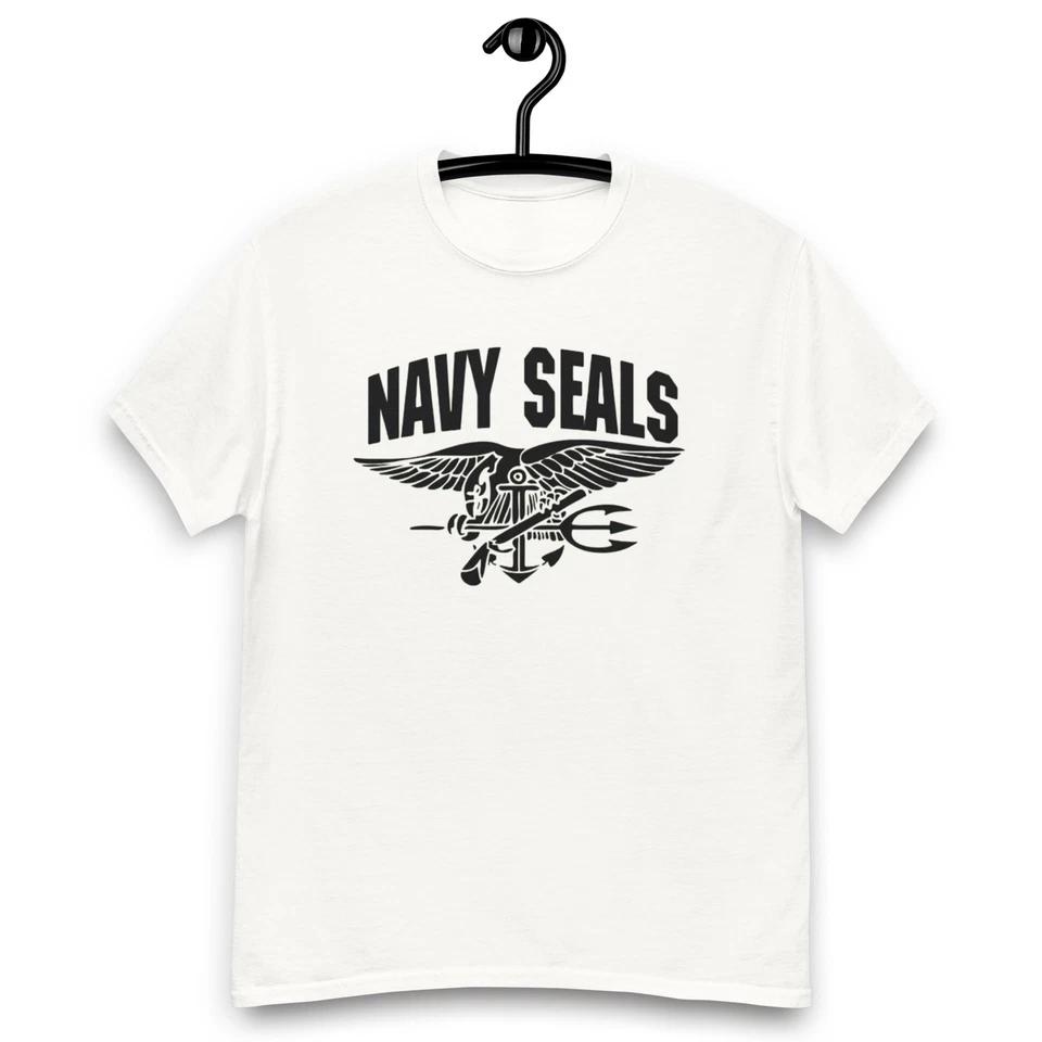 US Navy Special Forces Eagle Anchor Trident Military Style T-Shirt M