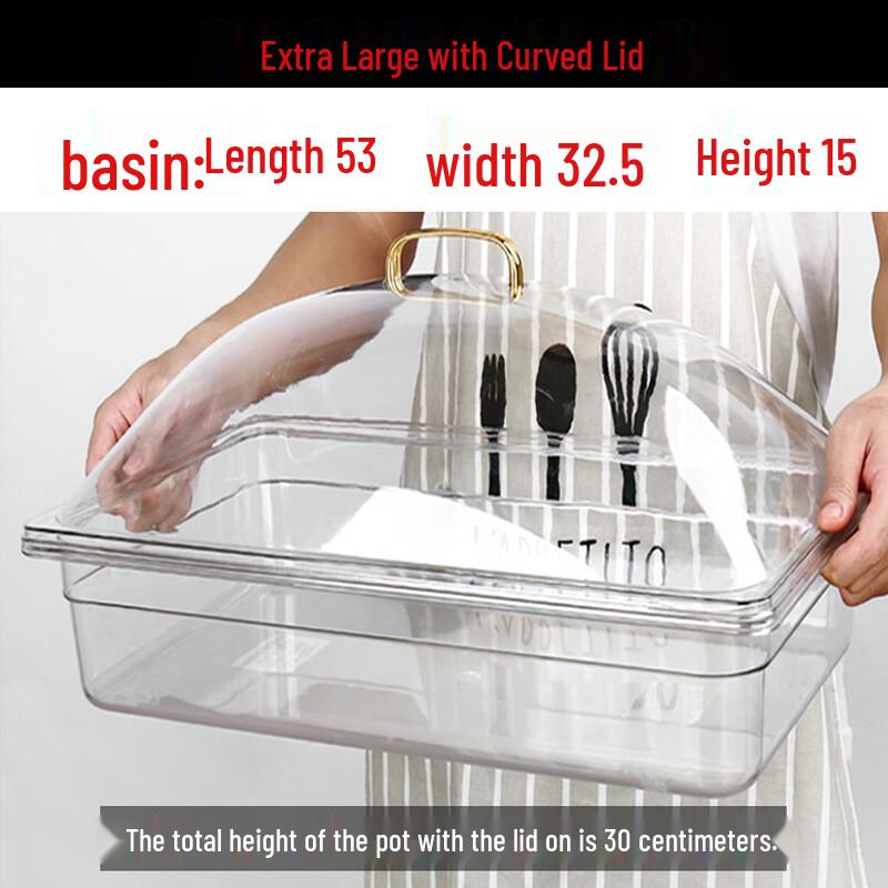 Transparent Rectangular Food Display Tray
