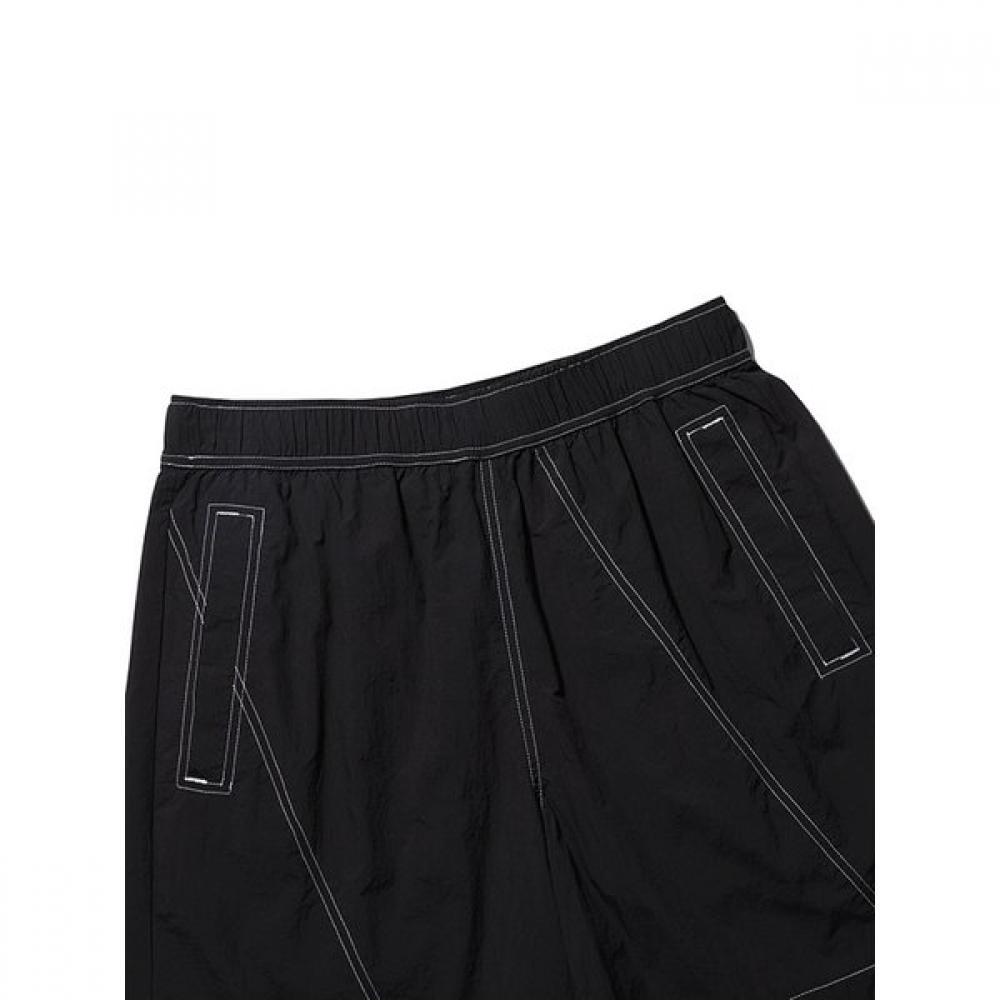 Diagonal Stitch 4 Short Pants  Black 