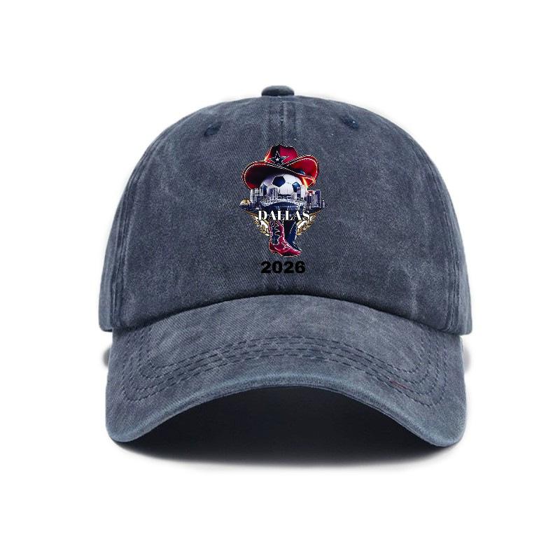 2026 Dallas Football World Cup Washed Distressed Cap