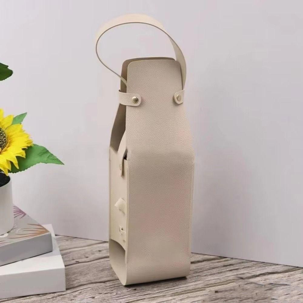 Waterproof PU Wine Tote Lightweight Champagne Beer Gift Bags Portable Liquor Bottle Carrier  Picnic