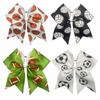 World Cup Kids' Sports Bow Hair Tie with Football, Volleyball, and Basketball Design