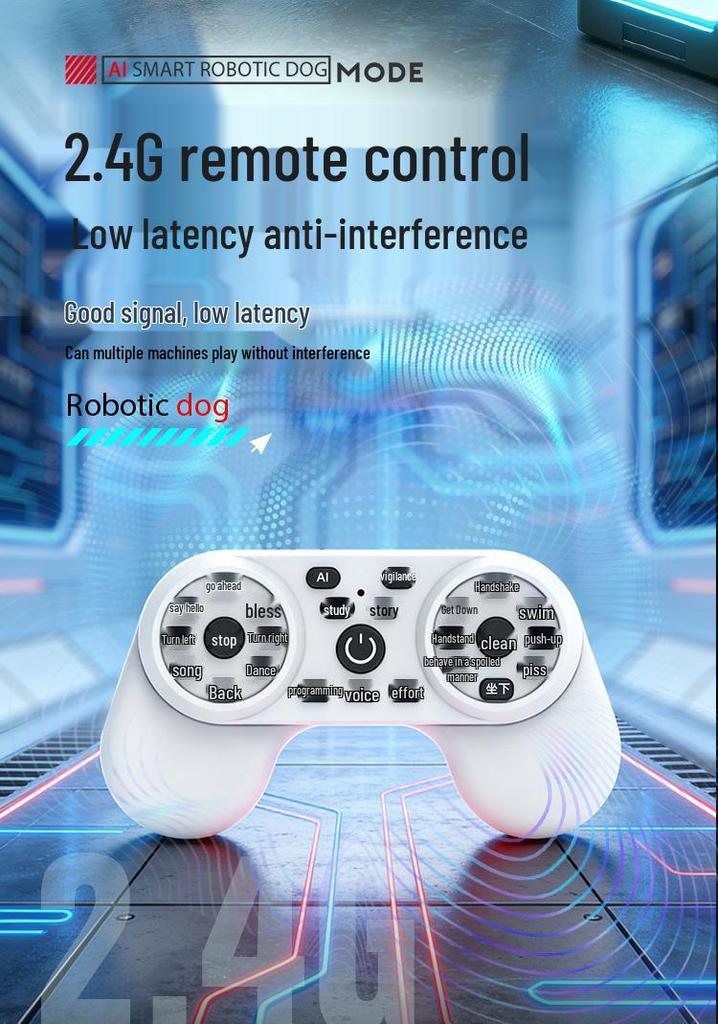 AI Smart Robot Dog: Interactive Voice, Singing, Dancing, Remote Control, and Educational Programming Toy.