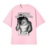 If They Talk Behind Yo Back Fart Wolf Literally Me Funny Meme Emo T-shirt Men's Harajuku Retro Oversized Cotton T Shirt 71787