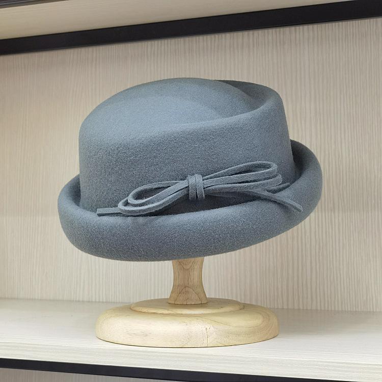 

Жіночі Зимові Капелюхи Формальний Жіночий Капелюх Федора Порк Пай Фетрові Капелюхи Вовняні Капелюхи з Бантом Трілбі Церковні Весільні Капелюхи Капелюх Відро